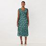 Women's LC Lauren Conrad Print Ruffle Midi Dress