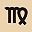 Gold Tone Virgo