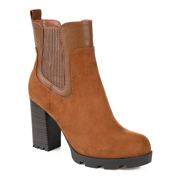 Journee Collection Islana Tru Comfort Foam™ Women's Ankle Boots - Cognac (8)
