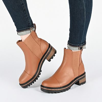 Journee Collection Women s Mirette Lug Sole Chelsea Boots