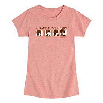 Girls 7-16 The Beatles Hard Days Graphic Tee