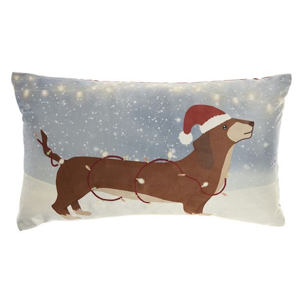 Dachshund 2024 christmas pillow