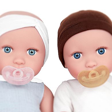 Babi Girl and Boy Twin Dolls with Accessories Set