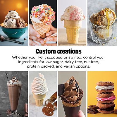 Ninja CREAMi® Scoop & Swirl Ice Cream & Soft Serve Maker, 13 One