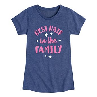 Girls 7-16 Best Hair In The Family Graphic Tee