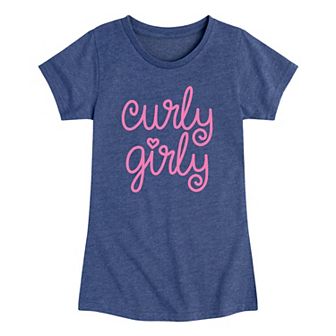 Girls 7-16 Curly Girly Graphic Tee