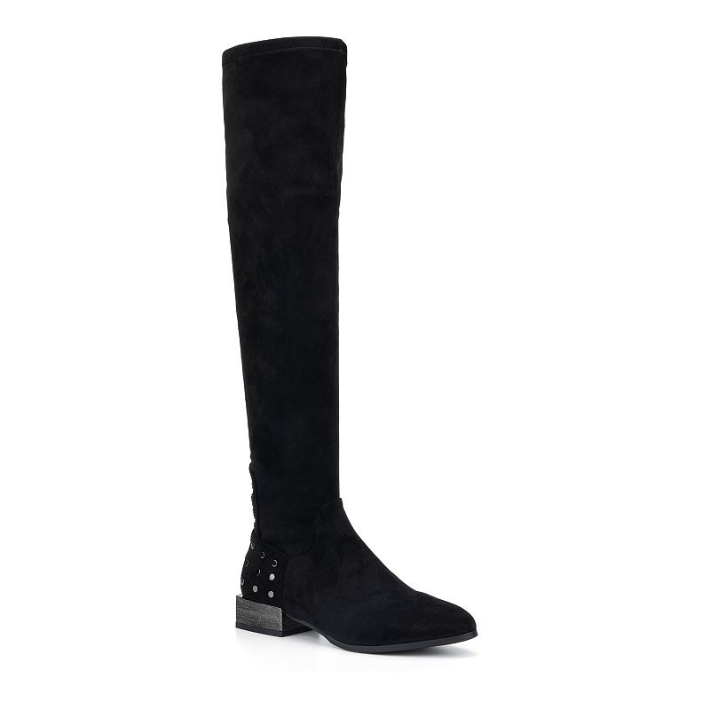 FEI1018BLACKBLACK Torgeis Jean Womens Thigh-High Boots, Size: 7, Bla sku FEI1018BLACKBLACK