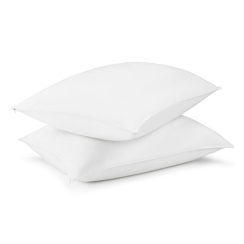 Healthy Home Proguard Antimicrobial Zippered Pillow Protector, White, Queen