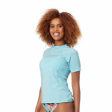 Women's Hurley Solid Short-Sleeve Rash Guard