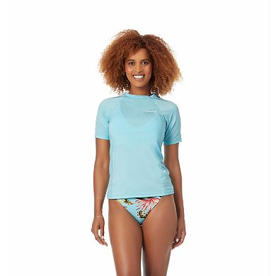 Women's Hurley Solid Short-Sleeve Rash Guard