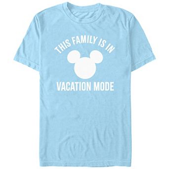 Disney's Men's This Family Is In Vacation Mode Mickey Head Logo Tee