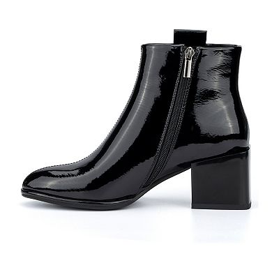 Torgeis Monty Women's Faux Patent Leather Ankle Boots