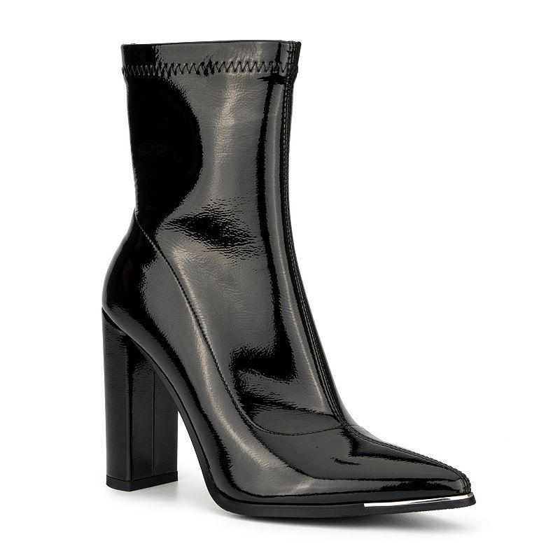 FEI1091BLACKBLACK Torgeis Raine Womens Block Heel Ankle Boots, Size: sku FEI1091BLACKBLACK