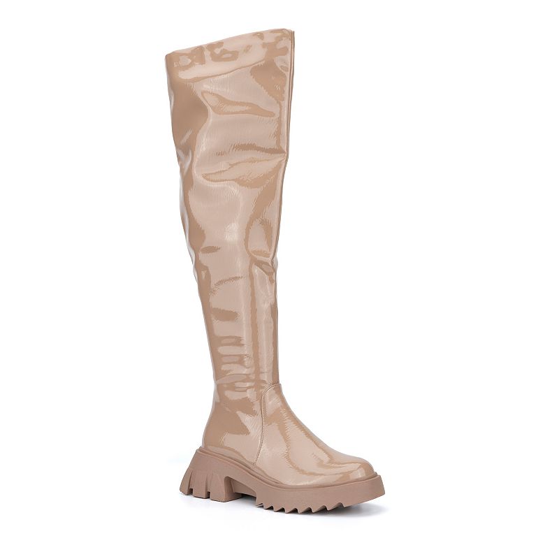 FEI1092BEIGEBEIGE Torgeis Alfie Womens Knee-High Boots, Size: 10, Me sku FEI1092BEIGEBEIGE