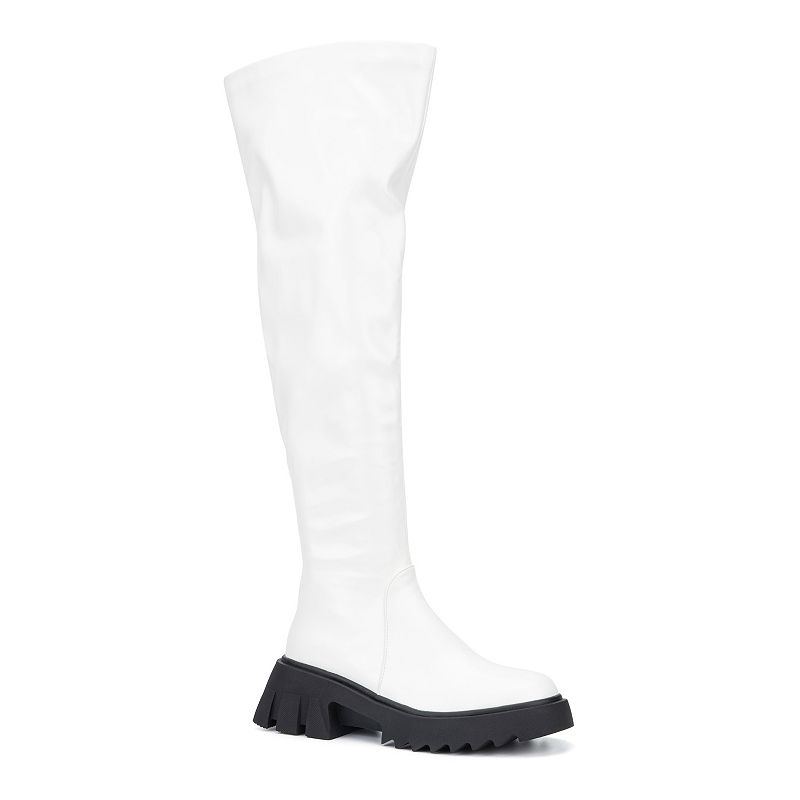 FEI1092WHITEWHITE Torgeis Alfie Womens Knee-High Boots, Size: 10, Wh sku FEI1092WHITEWHITE