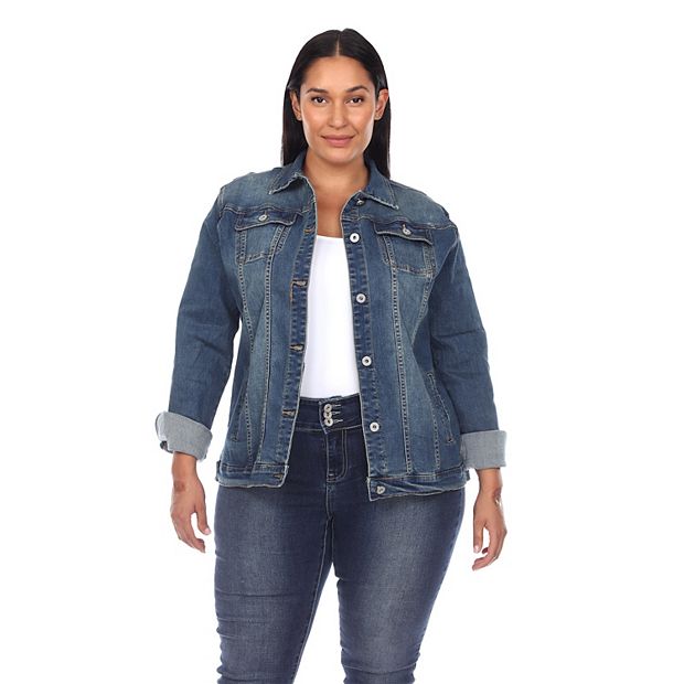 Kohls plus size hot sale jean jackets