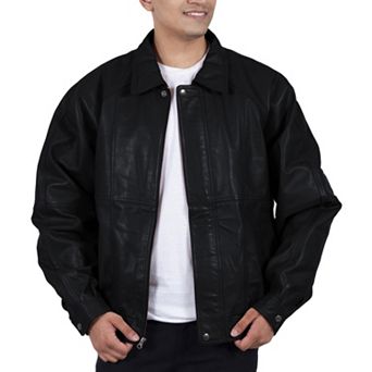 Men's Franchise Club Ace Leather Bomber Jacket