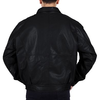 Men's Franchise Club Ace Leather Bomber Jacket