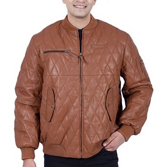 Men's Franchise Ace Leather Quilted Jacket