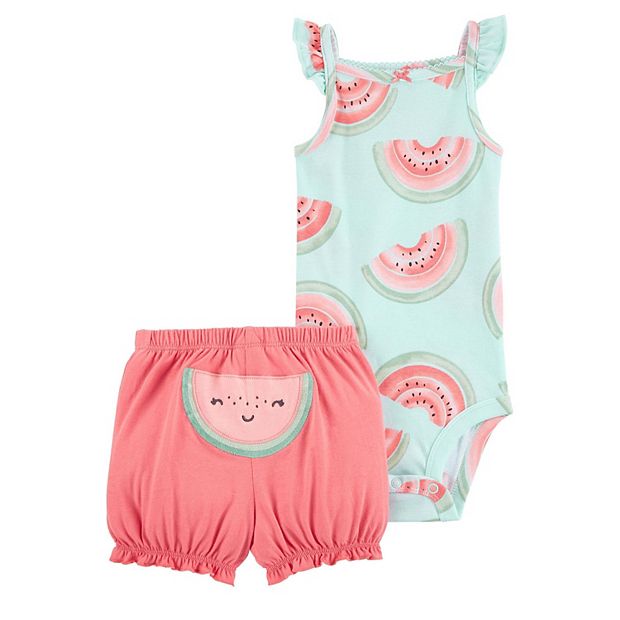 Carter's store watermelon jumpsuit