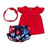 Baby Girl Carter's 4th of July Top, Shorts & Headband Outfit