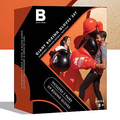 Black Series Inflatable Giant Boxing Glove Set