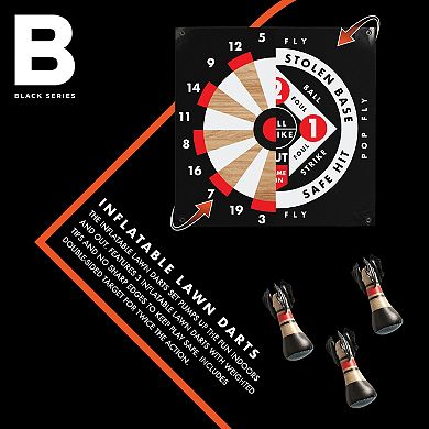 Black Series Inflatable Lawn Dart Set