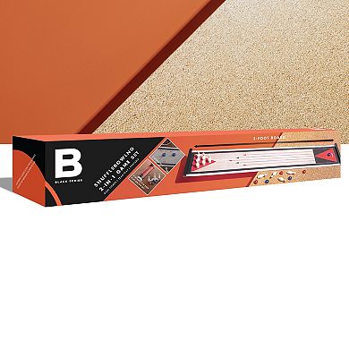 Black Series Tabletop Shuffleboard & Bowling 2-in-1 Set