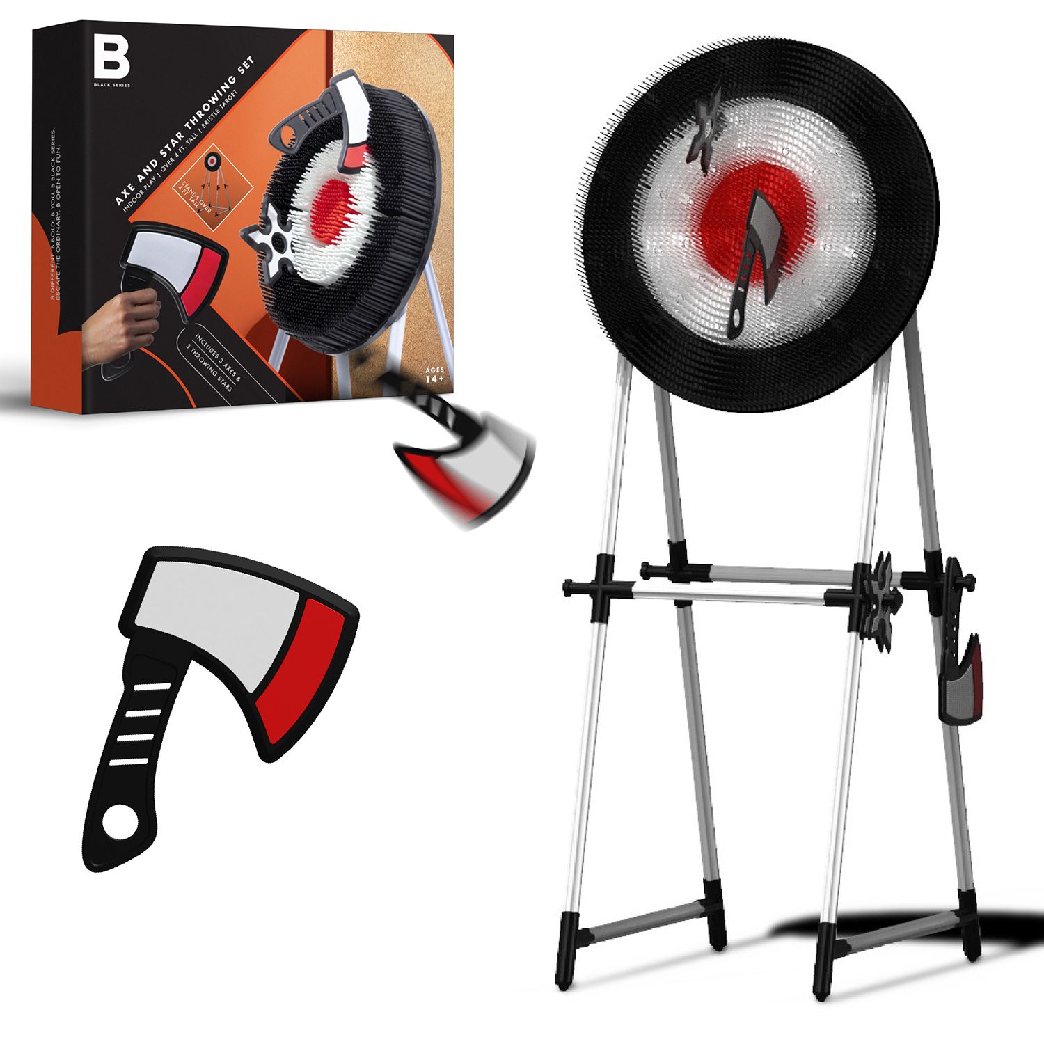 thumbnail image 2 of Leeray 3-in-1 Bristle Target Board Gae - Axe Throwing Target 2 of 12