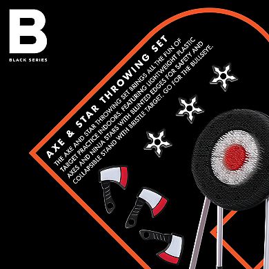 Black Series Bristle Axe Throwing Target Set