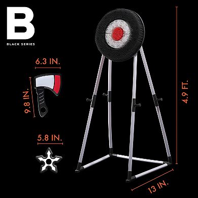 Black Series Bristle Axe Throwing Target Set
