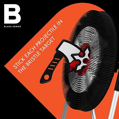 Black Series Bristle Axe Throwing Target Set