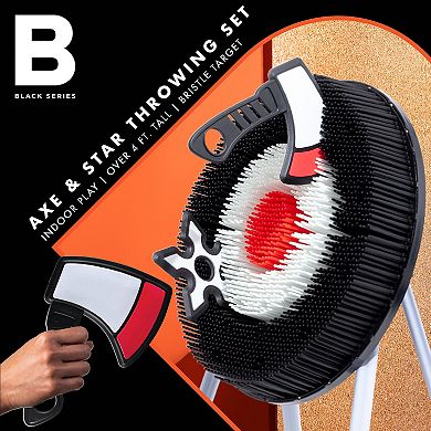 Black Series Bristle Axe Throwing Target Set