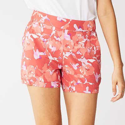 Women's Nine West Mid-Rise Pull-On Soft Shorts