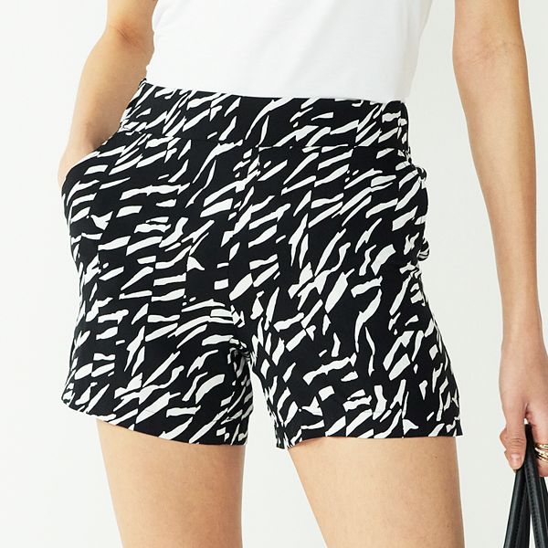 Women's Nine West Mid-Rise Pull-On Soft Shorts