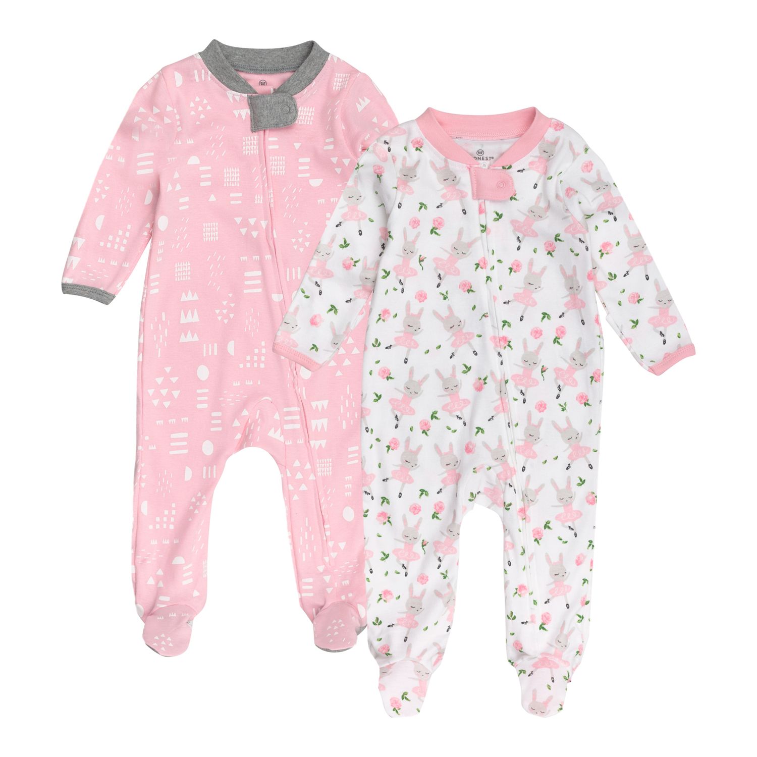 Image for HONEST BABY CLOTHING 2-Pack Organic Cotton Sleep & Plays at Kohl's.
