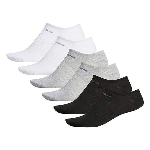 Women's adidas Sock 6-Pack Extended Size Superlite No-Show Socks