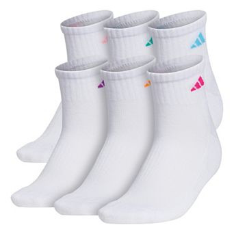Women's adidas 6-Pack Athletic Quarter Length Socks