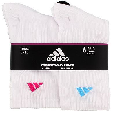 Women's adidas 6-Pack Athletic Crew Socks