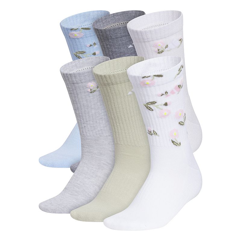 Women's adidas 6-Pack Athletic Crew Socks, 
