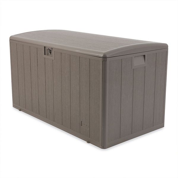 Plastic Development Group 130 Gallon Resin Outdoor Patio Storage Deck