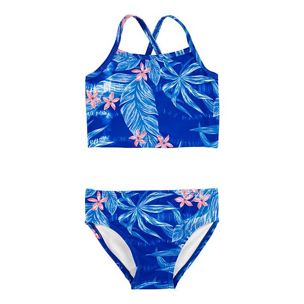 Baby Girl Carter's 2-Piece Tropical Floral Print Longline Bikini Swimsuit