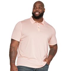 Mens Pink Big Tall Polos Tops Clothing Kohl s