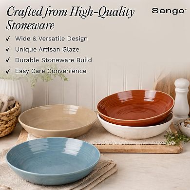 Sango Siterra Painters Palette 4-pc. Dinner Bowl Set