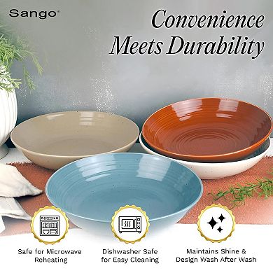 Sango Siterra Painters Palette 4-pc. Dinner Bowl Set