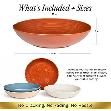 Sango Siterra Painters Palette 4-pc. Dinner Bowl Set