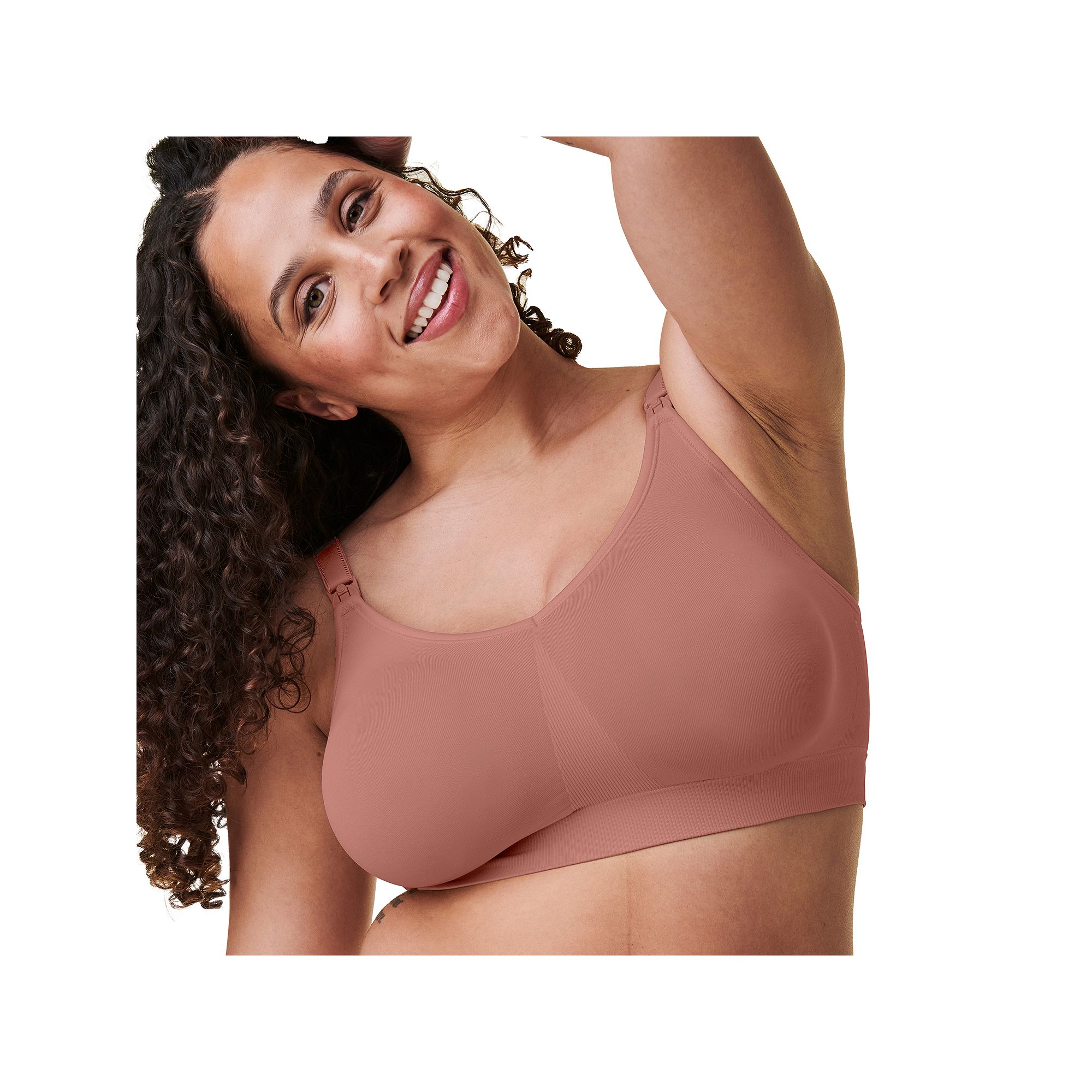 Bravado Designs Body Silk Seamless Nursing Bra 1401V, Womens, Size: XL, Ro