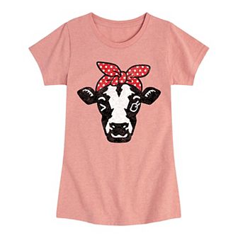 Girls 7-16 Calf with Bandana Graphic Tee