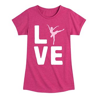 Girls 7-16 Ballerina Love Graphic Tee