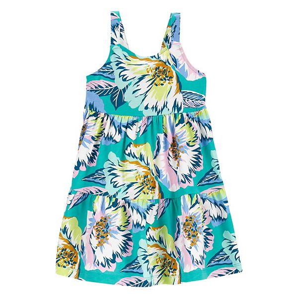 Toddler Girl Carter's Tropical Jersey Dress